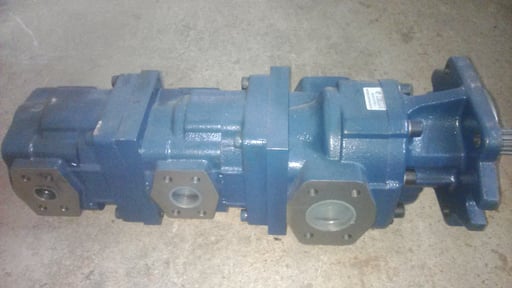 Bơm bánh răng 3 tầng Ronzio-Italy 040WAC90K643D2N/030WOIA40OO81XDO/030WOPA35OO79XDO